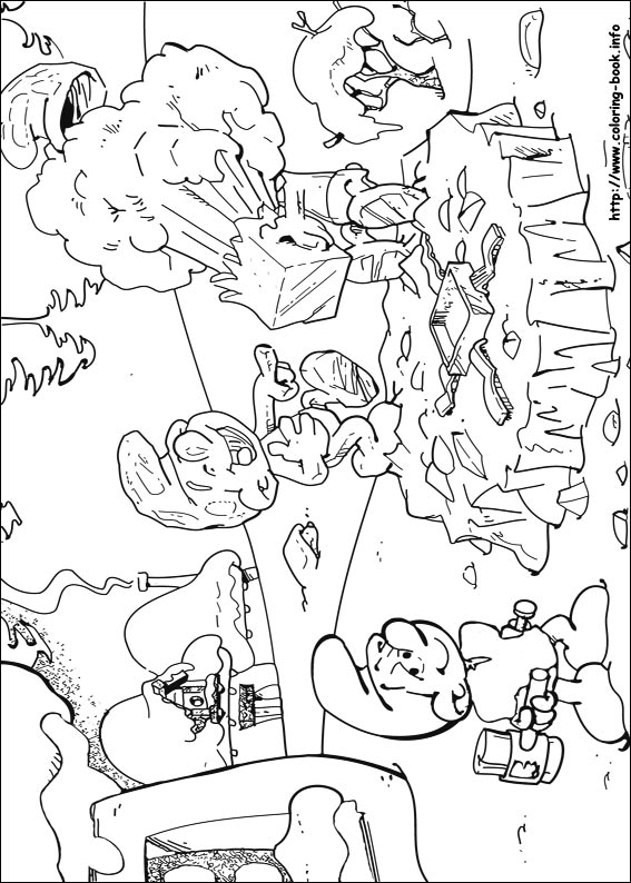 The Smurfs coloring picture